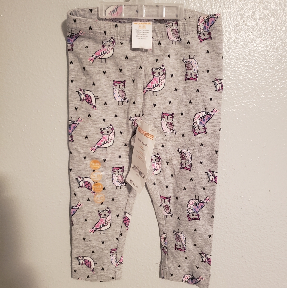 Gymboree girl's 12m-18m leggings.